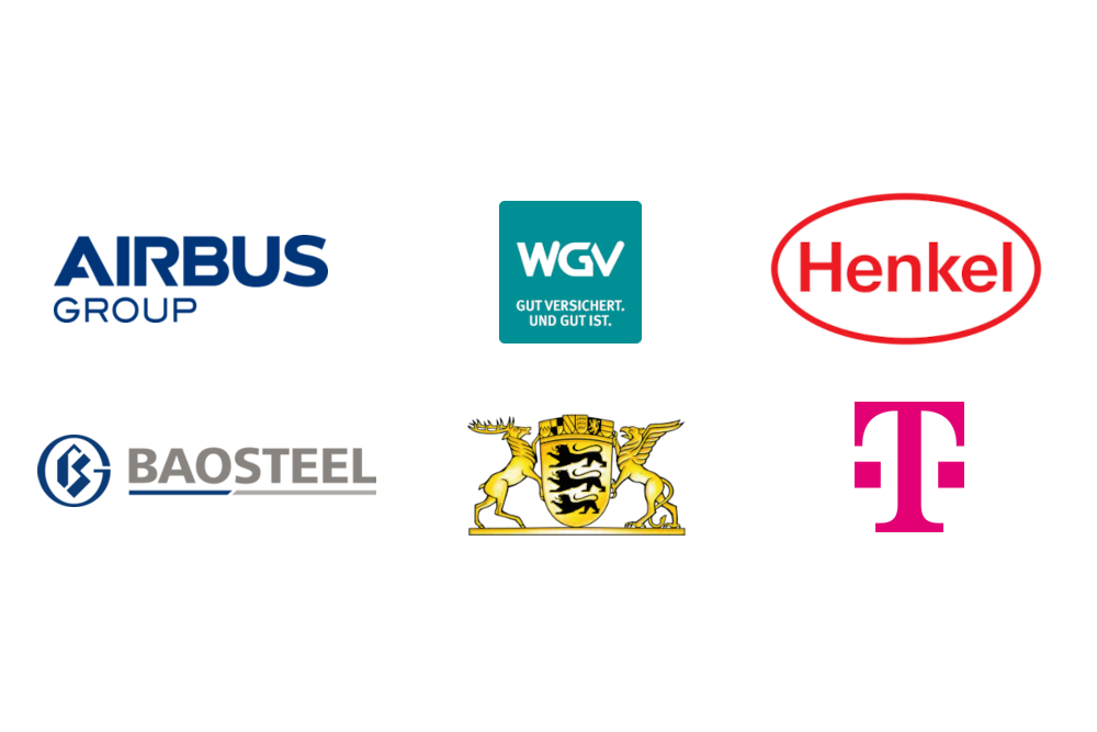 Seven customer logos