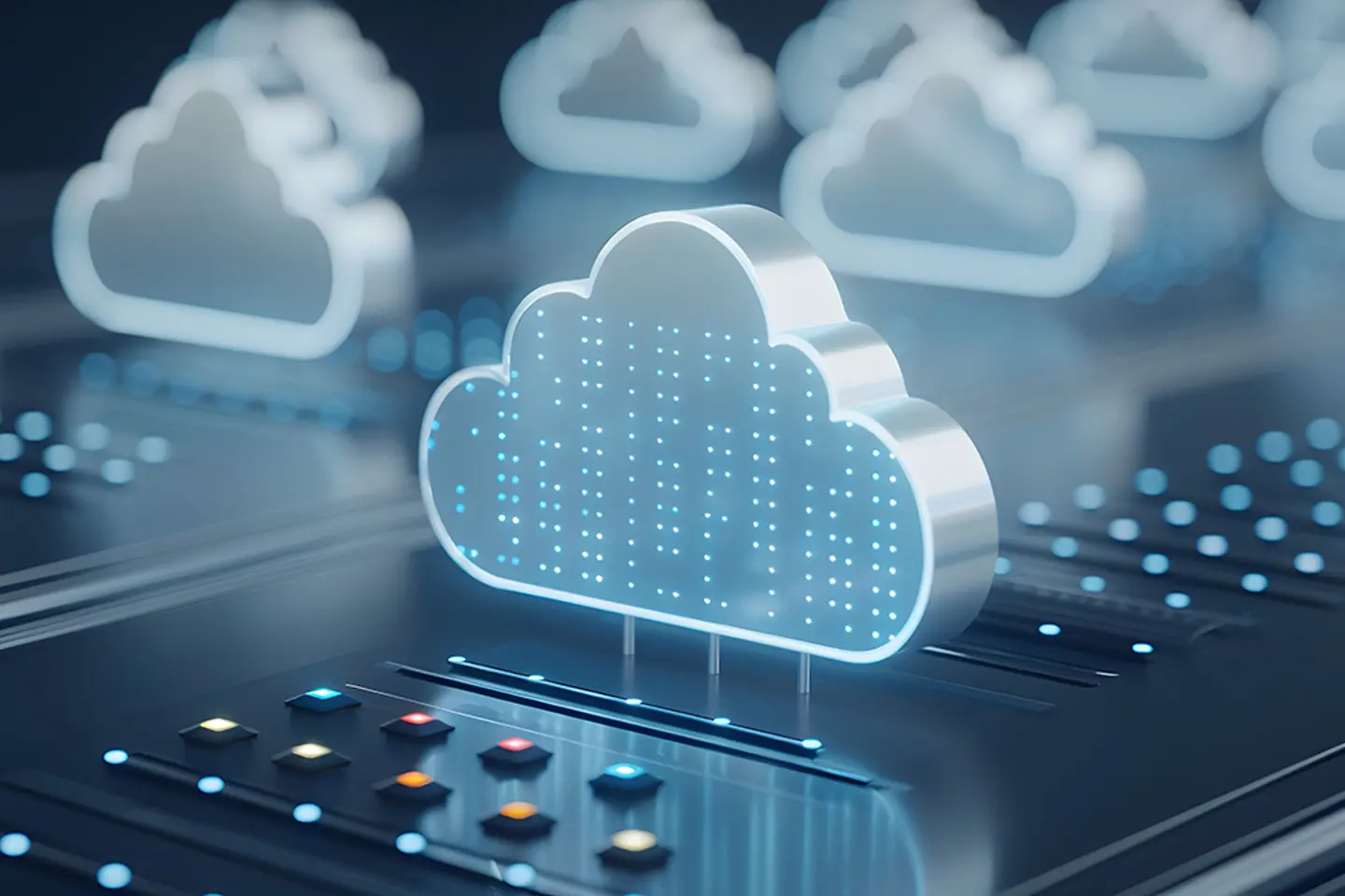 Imagen generada por IA - Representación virtual de una cloud